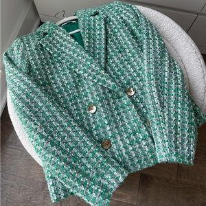 PRIMARK TAILORED JACKET IN GREEN